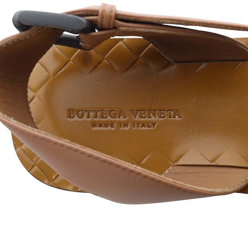 Bottega Veneta ブラウン　レザーサンダル BOTTEGA VENETA - BOTTEGA VENETA(ボッテガヴェネタ) サンダル