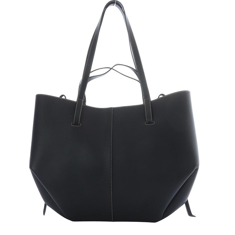 ポレーヌ POLENE Cyme Noir Graine ハンドバッグ ショルダー