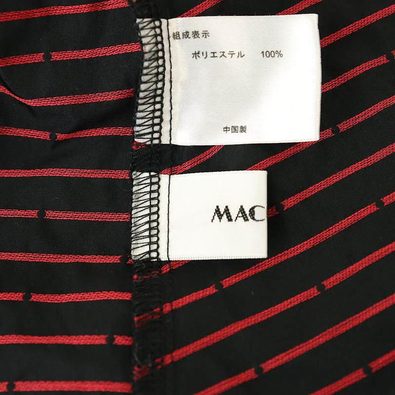 マチャット MACHATT メモリーリボンハイネックブラウス ドット 長袖 
