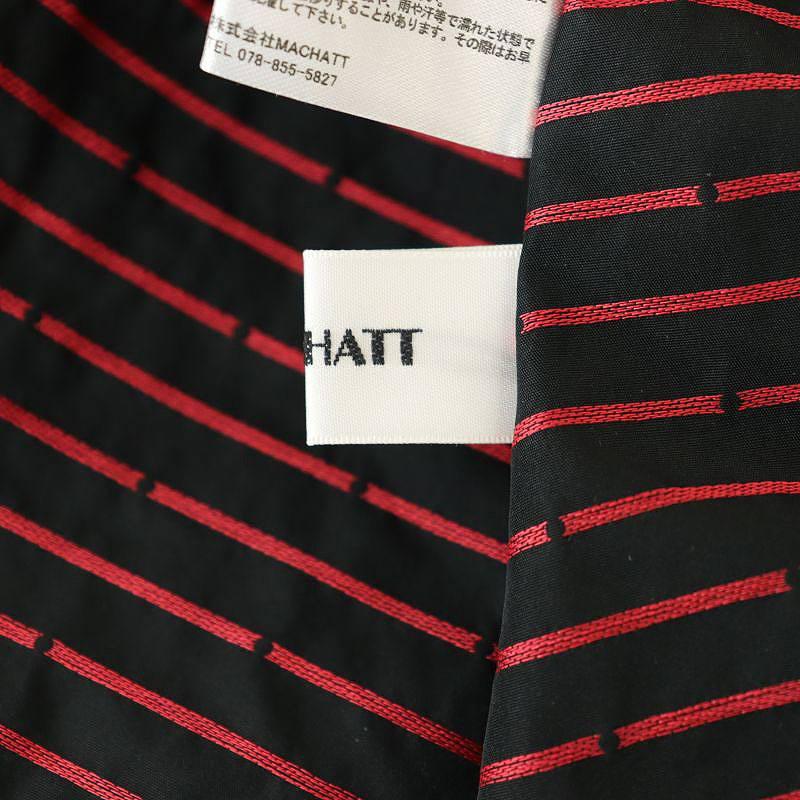 machatt リボン　ブラウス　新品 マチャット MACHATT メモリーリボンハイネックブラウス ドット