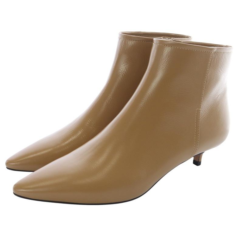 ペリーコ PELLICO ショートブーツ ブーティ ポインテッドトゥ 37 茶色