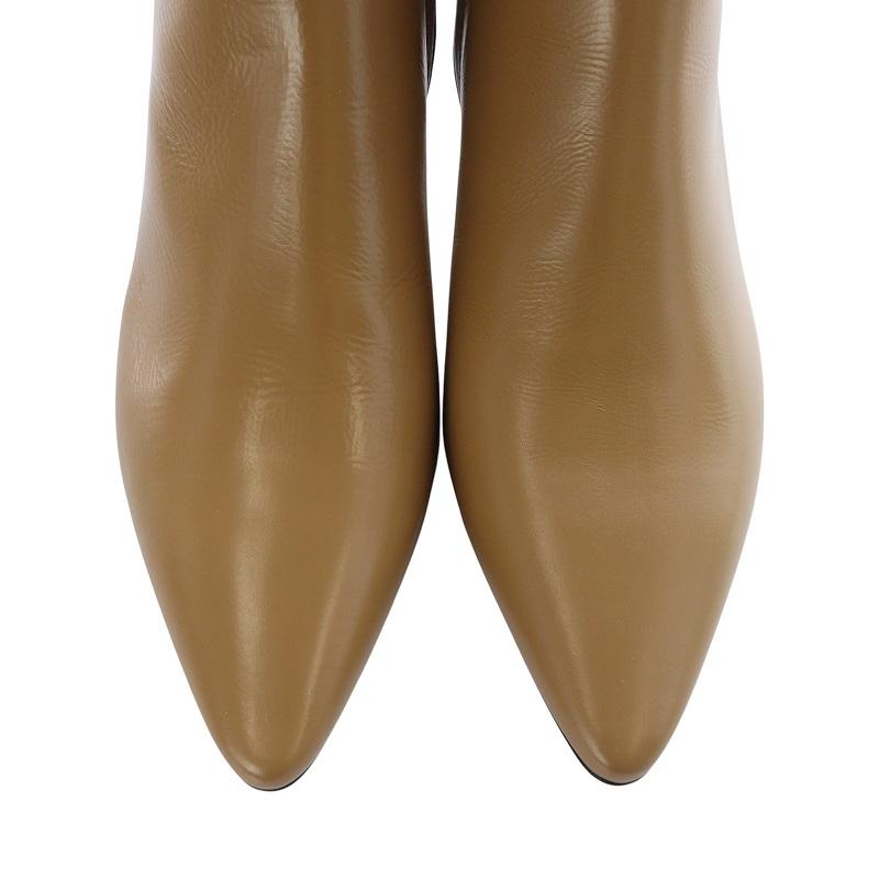 ペリーコ PELLICO ショートブーツ ブーティ ポインテッドトゥ 37 茶色