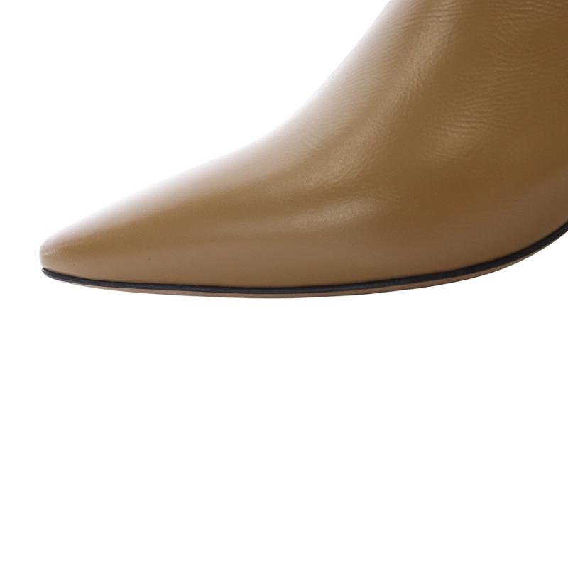 ペリーコ PELLICO ショートブーツ ブーティ ポインテッドトゥ 37 茶色