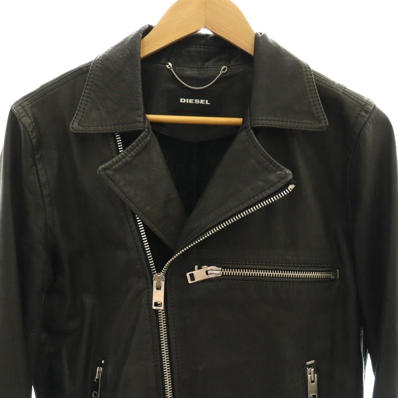 DIESEL（ディーゼル） レザーダブルライダースジャケット ジップアップ