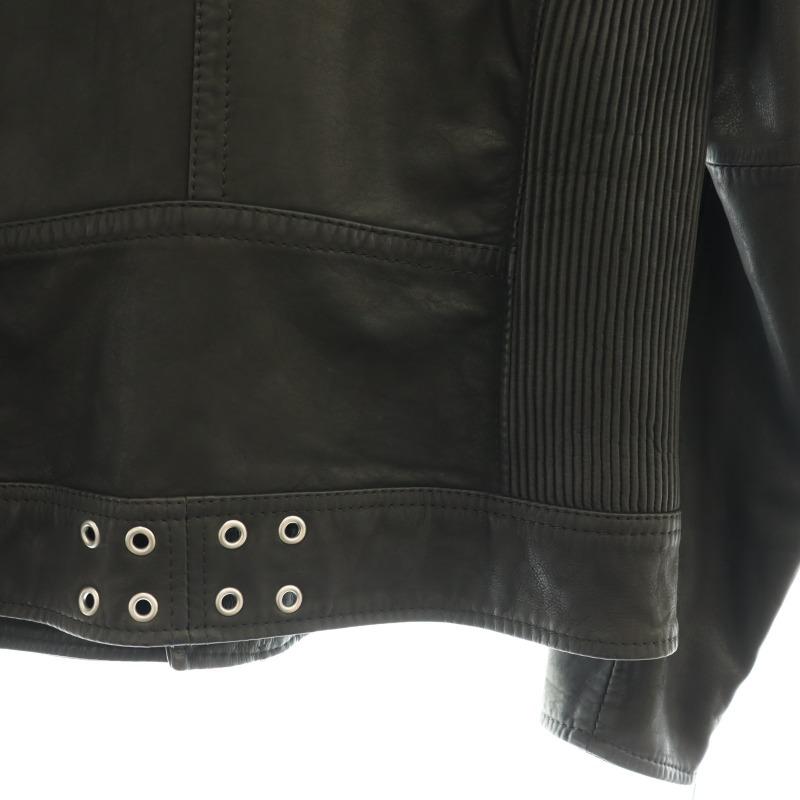 DIESEL（ディーゼル） レザーダブルライダースジャケット ジップアップ