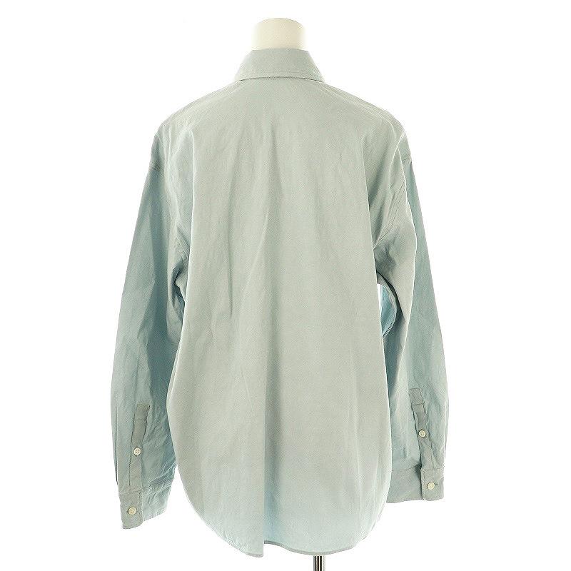 【中古】ミューズ ドゥーズィエム クラス 25SS STRETCH TWILL CACHE シャツ リネン F ライトブルー ■OS レディース ミューズ ドゥーズィエム クラス MUSE de Deuxieme Classe 25SS