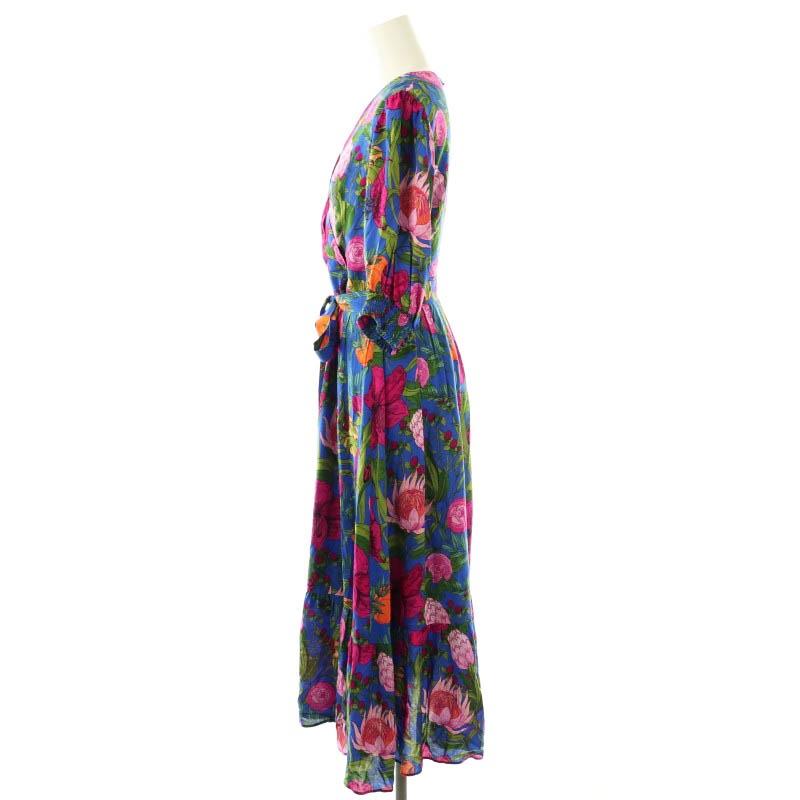 グレースコンチネンタルマルチカラー抽象柄ロングワンピース グレースコンチネンタル GRACE CONTINENTAL オリエンタル