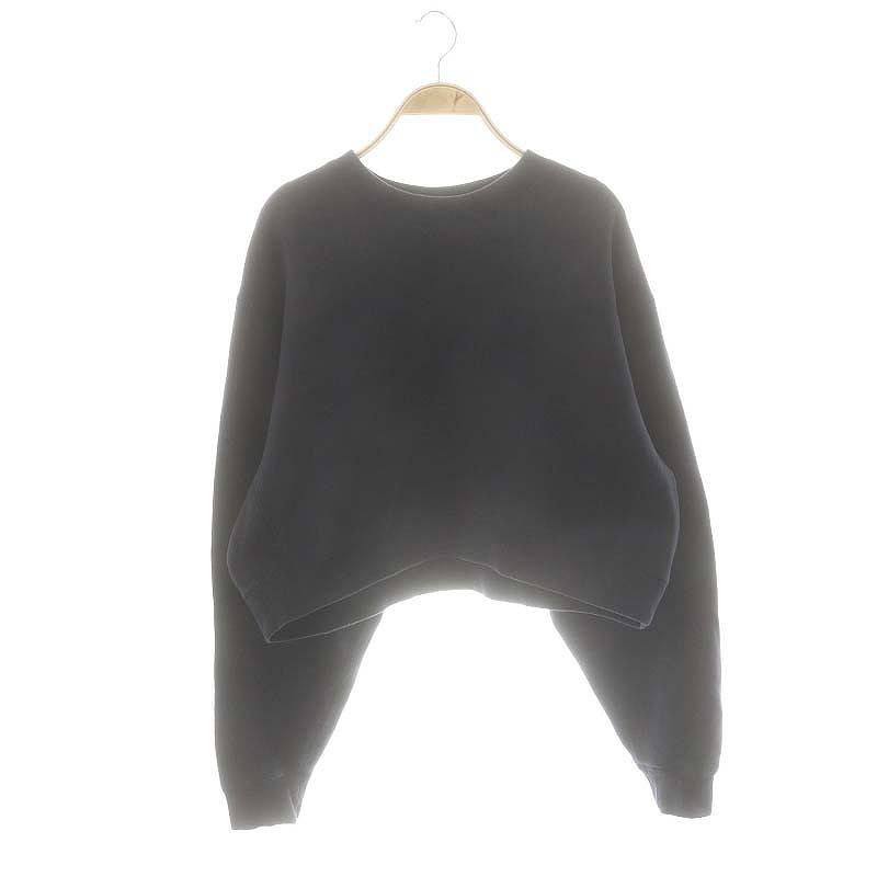 AMOMMA PUFF SLEEVE SWEAT ブラック puff sleeve sweat (black