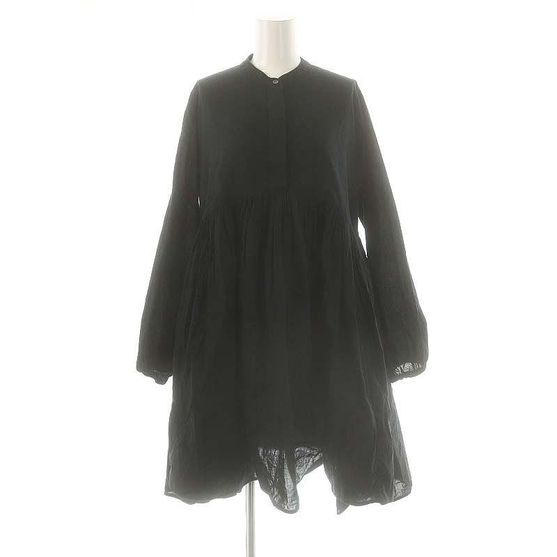 ビアズリー ギャザーチュニックブラウス 黒 ビアズリー BEARDSLEY ガ