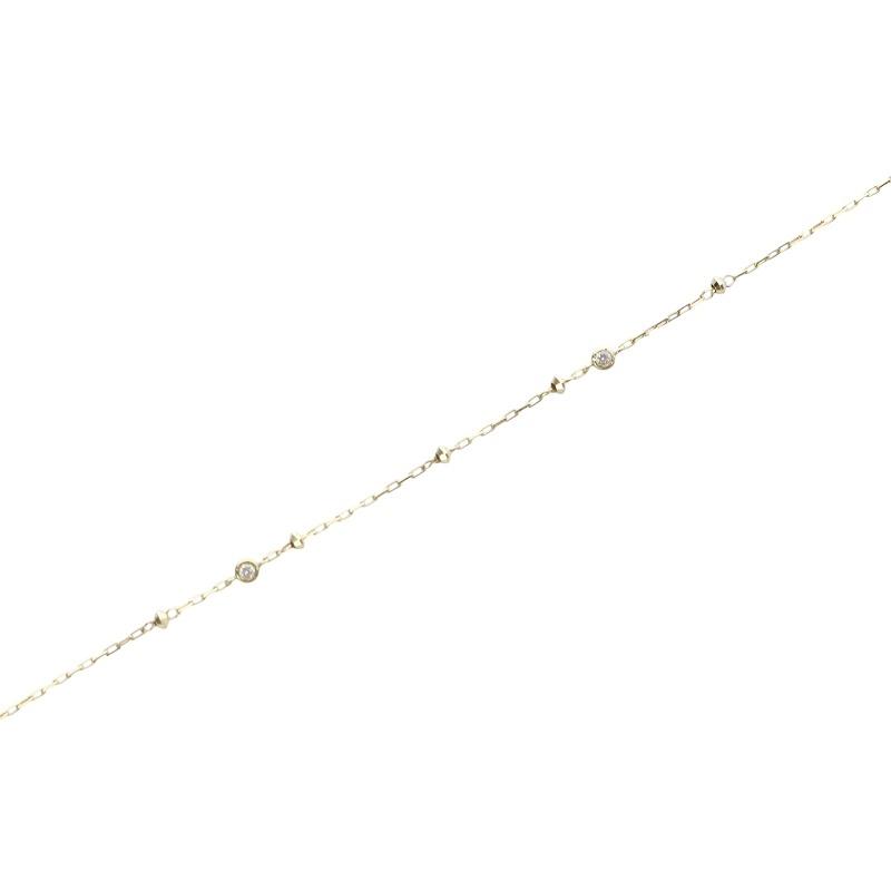 アーカー AHKAH コロネット ブレスレット ダイヤモンド 0.01ct K18 