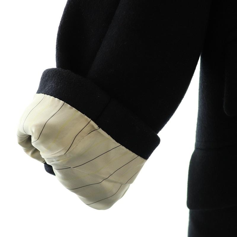 サイ ベーシックス SCYE BASICS ウールカシミヤチェスターコート 36 紺