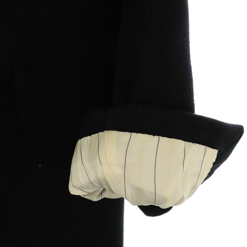 サイ ベーシックス SCYE BASICS ウールカシミヤチェスターコート 36 紺