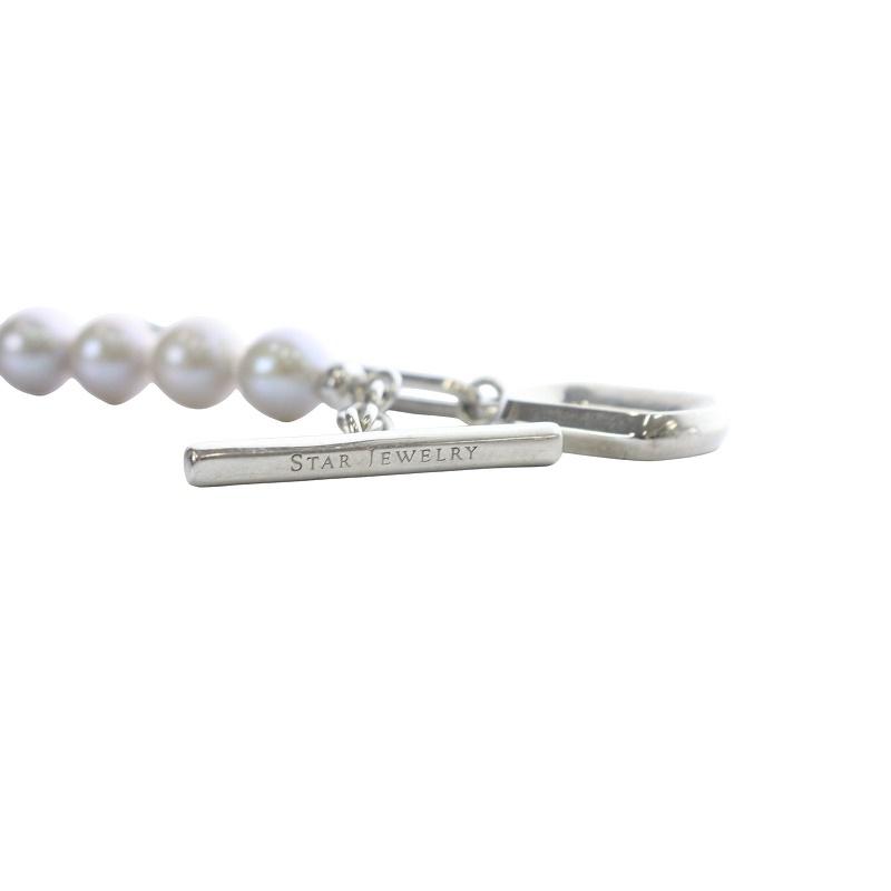 STAR JEWELRY　スタージュエリー　パールネックレス スタージュエリー STAR JEWELRY SV925 GRAY PEARL LINKS ネックレス