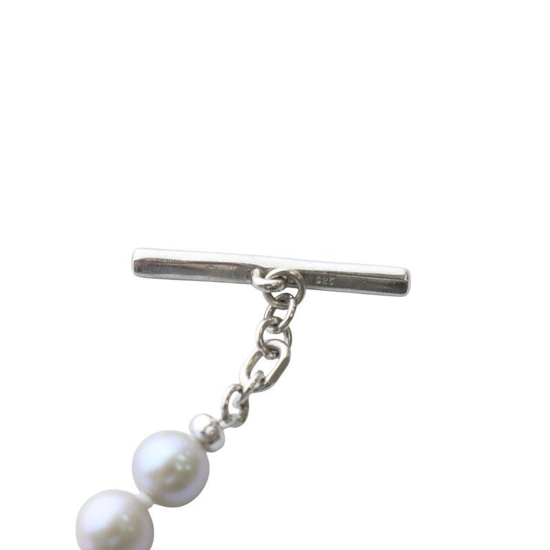 スタージュエリー STAR JEWELRY SV925 GRAY PEARL LINKS ネックレス