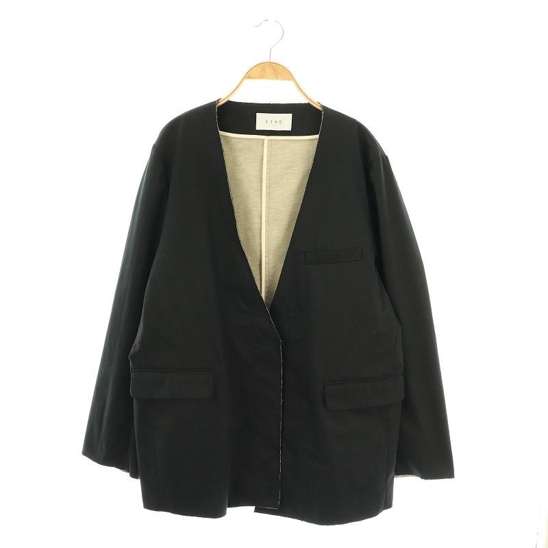DF ファッション ETRE TOKYO カットオフノーカラージャケット