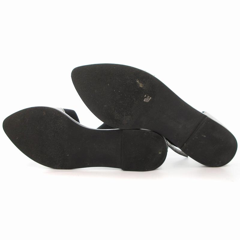 【ユナイテッドヌード】ポインテッドトウ レザーパンプス（黒） 美品⭐︎ユナイテッドヌード ポインテッドトウ レザー パンプス