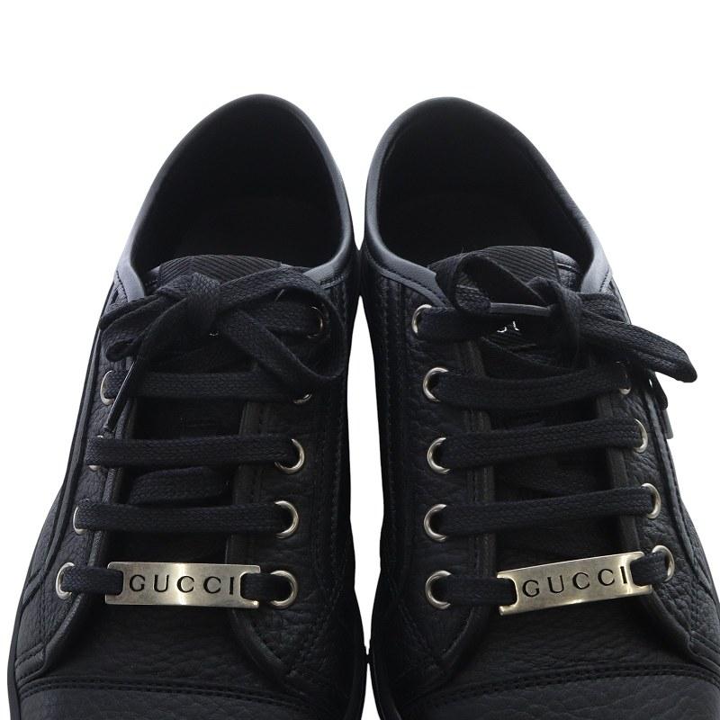 【未使用】GUCCI グッチ 473974 靴　スリッポン スニーカー レザー ブラック レディース　プレゼント GUCCI（グッチ） スニーカー靴 スリッポン/473974/35/ブラック/GUCCI