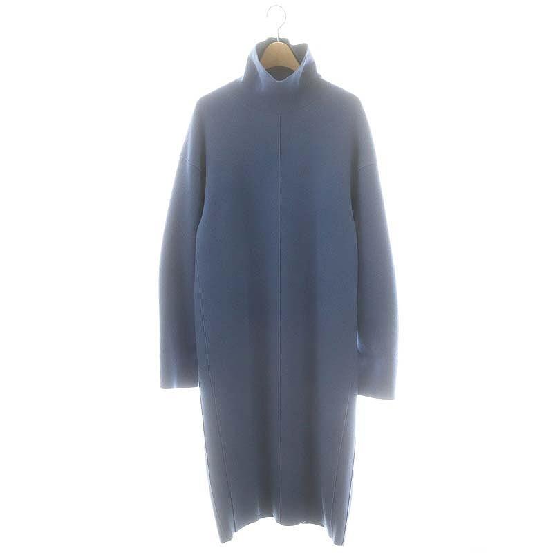 ブラミンク BLAMINK ウールカシミヤ タートルネックニットワンピース