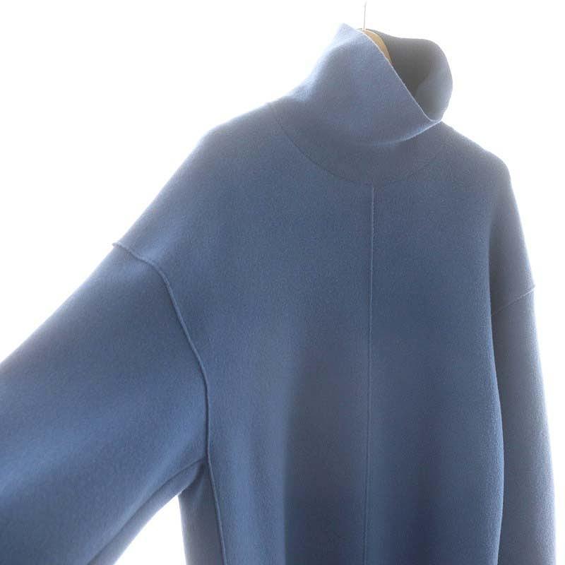 ブラミンク BLAMINK ウールカシミヤ タートルネックニットワンピース