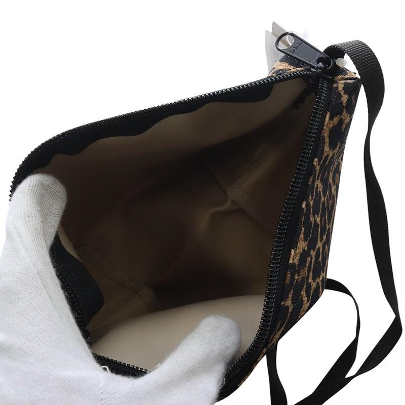 未使用品 エルベシャプリエ Herve Chapelier ミニレオパードショルダー 