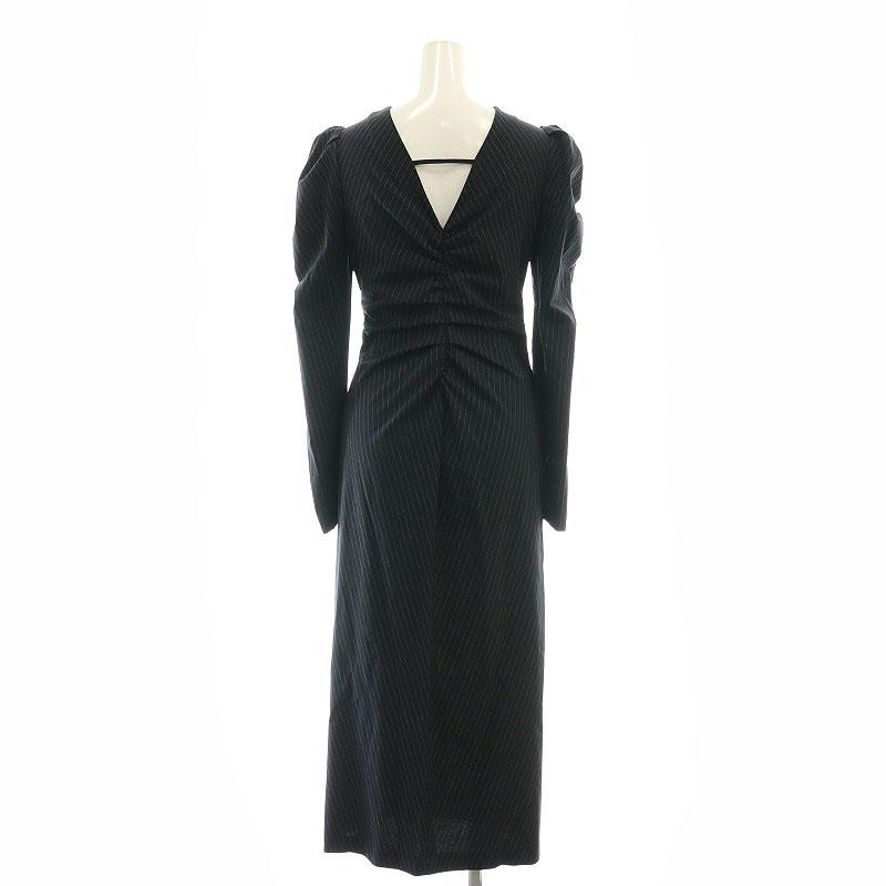 フレイアイディー FRAY I.D パフスリーブシャーリングワンピース