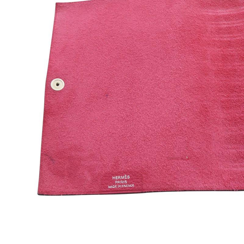 HERMES エルメス ユリス PM ノートカバー レザー ピンク 刻印U /SR21  