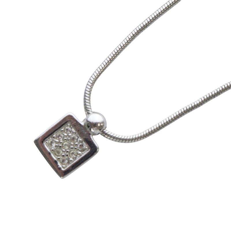 Christian Dior シルバー トロッター 2way ネックレス Christian Dior クリスチャンディオール トロッター ネックレス