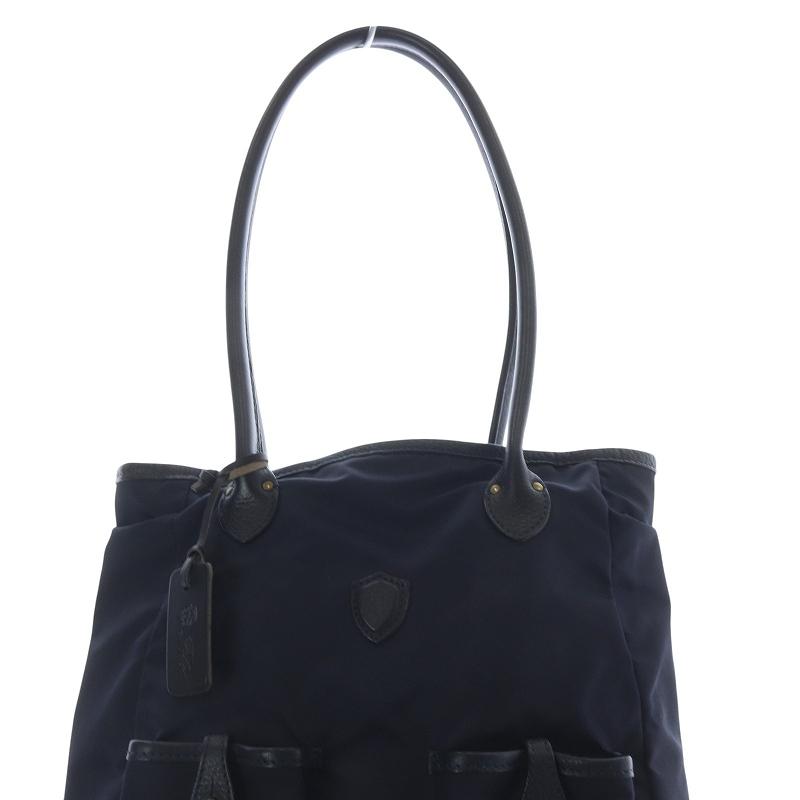 【美品】Felisiフェリージトートバッグ ネイビー Felisi フェリージ ビジネストートバッグ/ブルー×ブルー メンズ