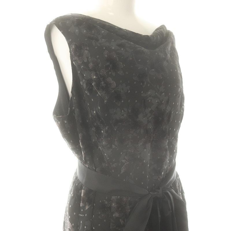 23区（ニジュウサンク） オンワード樫山 花柄 ノースリーブ ワンピース