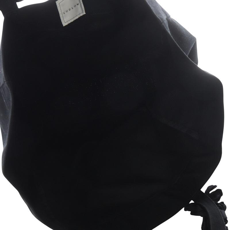 ludlow Lily ブラック WEB限定] Grape handle tote L— LUDLOW STORE