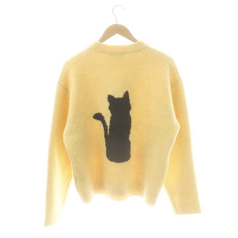 Nknit 24awニット ンニット NKNIT 24AW cat/dog jacquard KNIT ニット セーター キャット