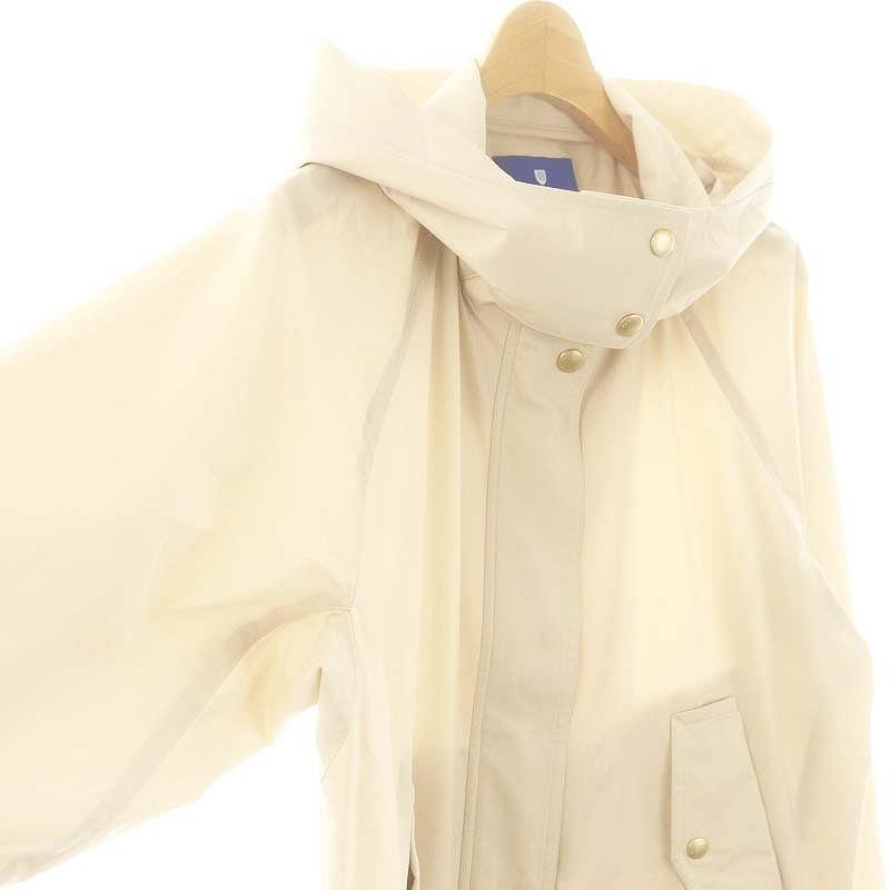 【中古】ブルーレーベルクレストブリッジ ストレッチプルーフクロスマウンテンパーカー ジップアップ 38 ベージュ ブルーレーベルクレストブリッジ BLUE LABEL CRESTBRIDGE ストレッチ