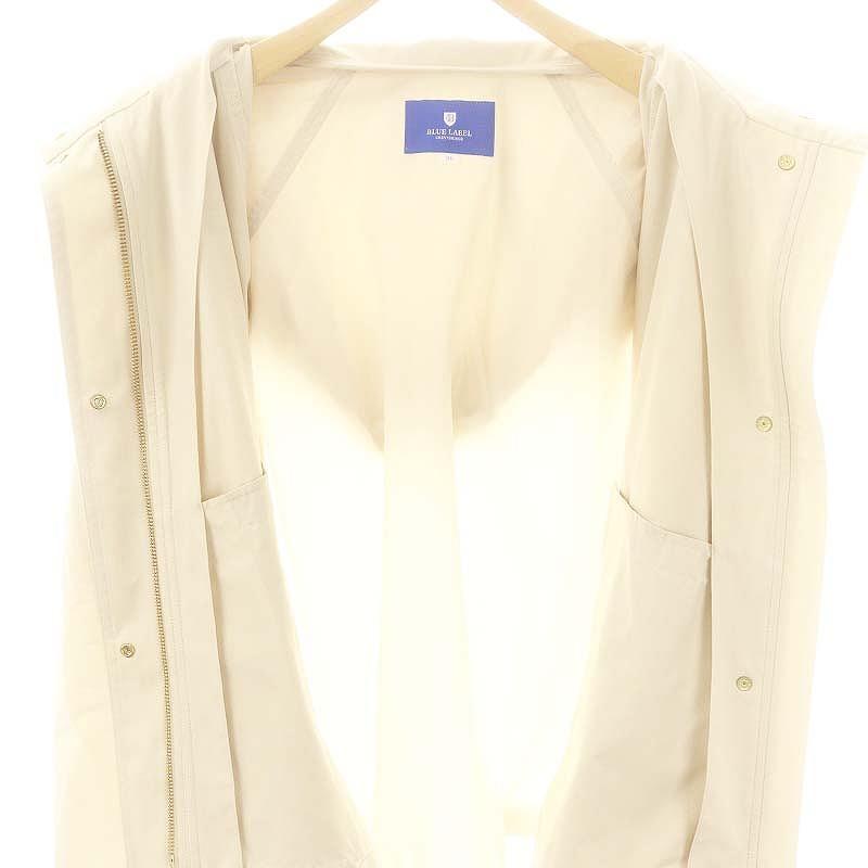 ブルーレーベルクレストブリッジ パーカー ジップアップ 長袖 無地 白 38 ブルーレーベルクレストブリッジ BLUE LABEL CRESTBRIDGE ストレッチ