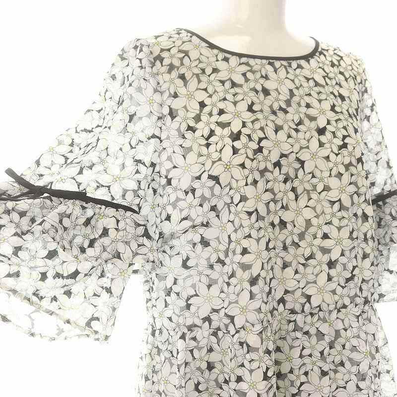 トゥービーシック TO BE CHIC ジャスミンプリントリボンチュニック