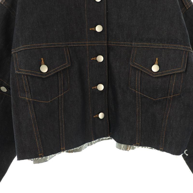 ハニーミーハニー HONEY MI 25SScropped slit denim jacket ジャケット