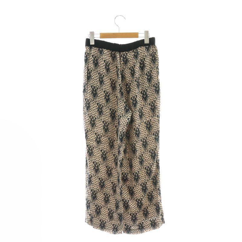 ヌキテパ NE QUITTEZ PAS! モダールサテンエスニックプリントパンツ