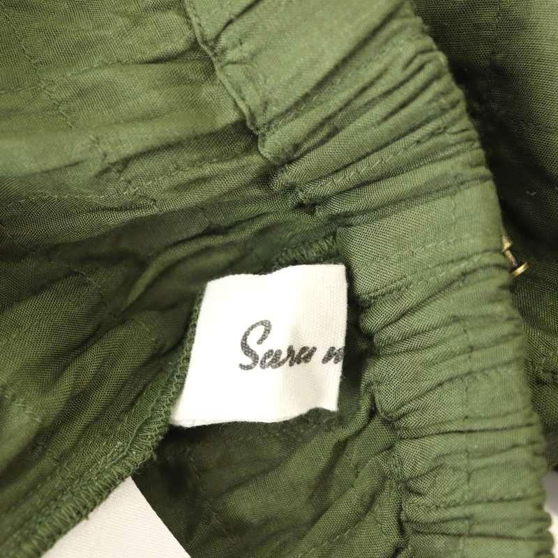 サラマリカ sara mallika レーヨンキルティングパンツ ジョガー S