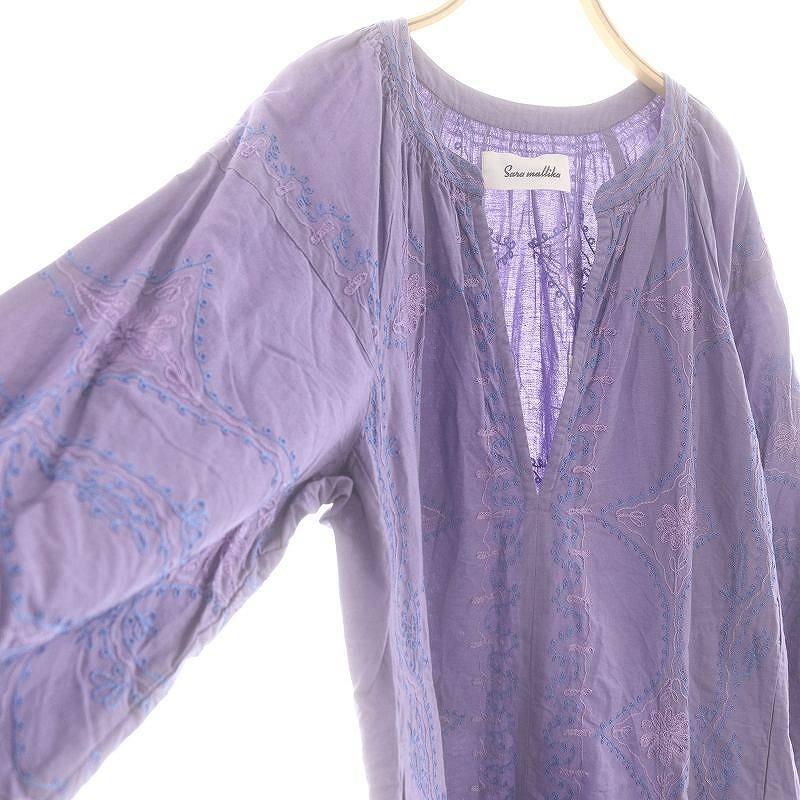 サラマリカ sara mallika C.LINEN DIAMOND AARI EMB DRESS ワンピース  