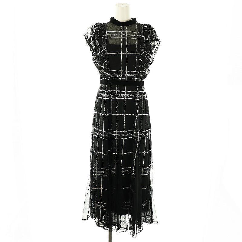未使用品 フレイアイディー FRAY I.D 24AW シークインチェックドレス