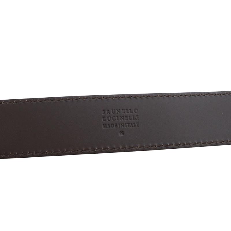 ブルネロクチネリ ベルト レザー 茶色 MAURN346 未使用品 ブルネロクチネリ BRUNELLO CUCINELLI ベルト レザー 茶色
