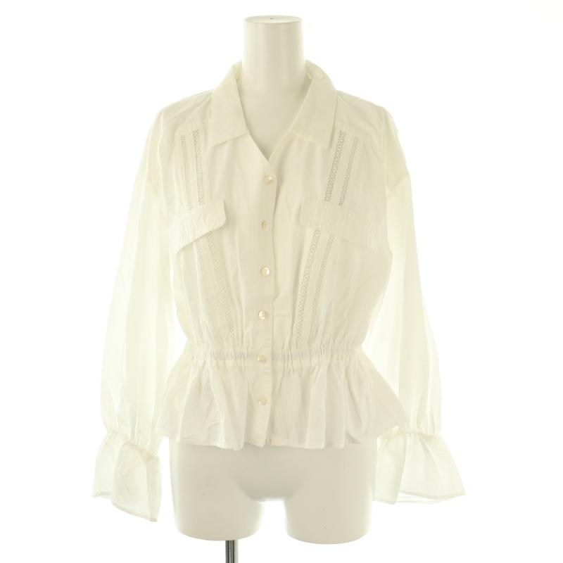 ハーリップトゥ Herlipto 23SS Lace Trimming Cotton Blouse ブラウス 