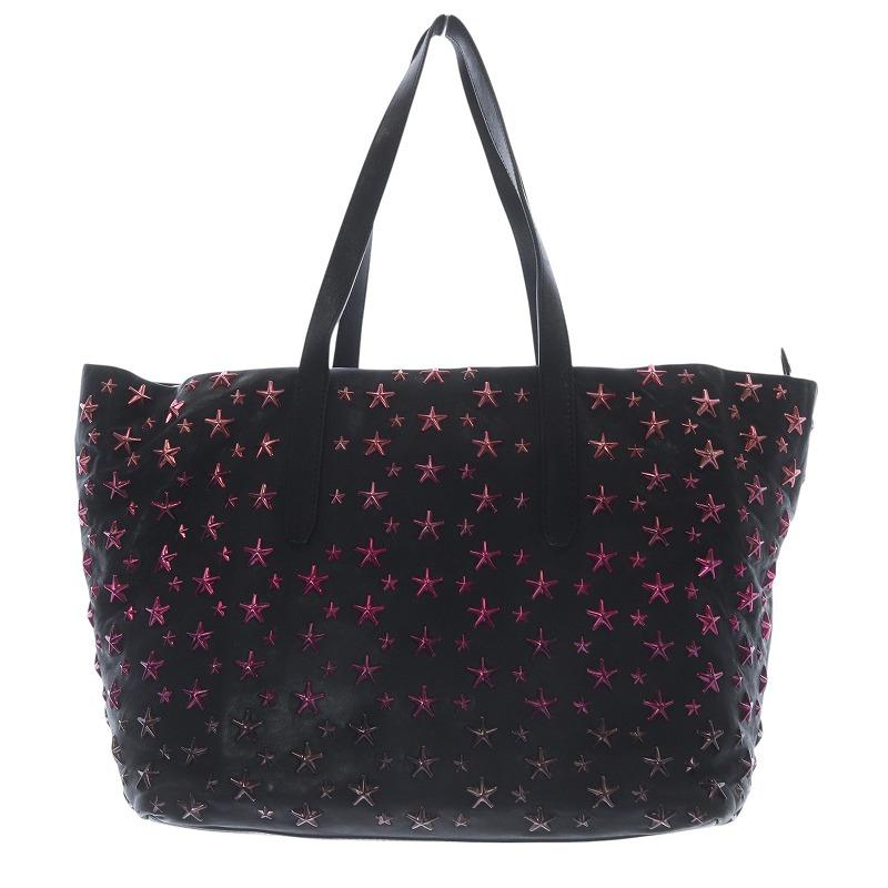 ジミーチュウ JIMMY CHOO SOFIA/M スタースタッズ レザートートバッグ