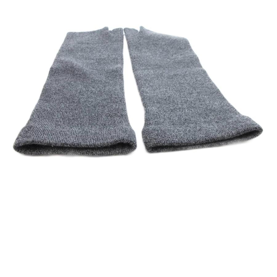 ハイク HYKE アームウォーマー 手袋 ニット サムホール グレー /JS