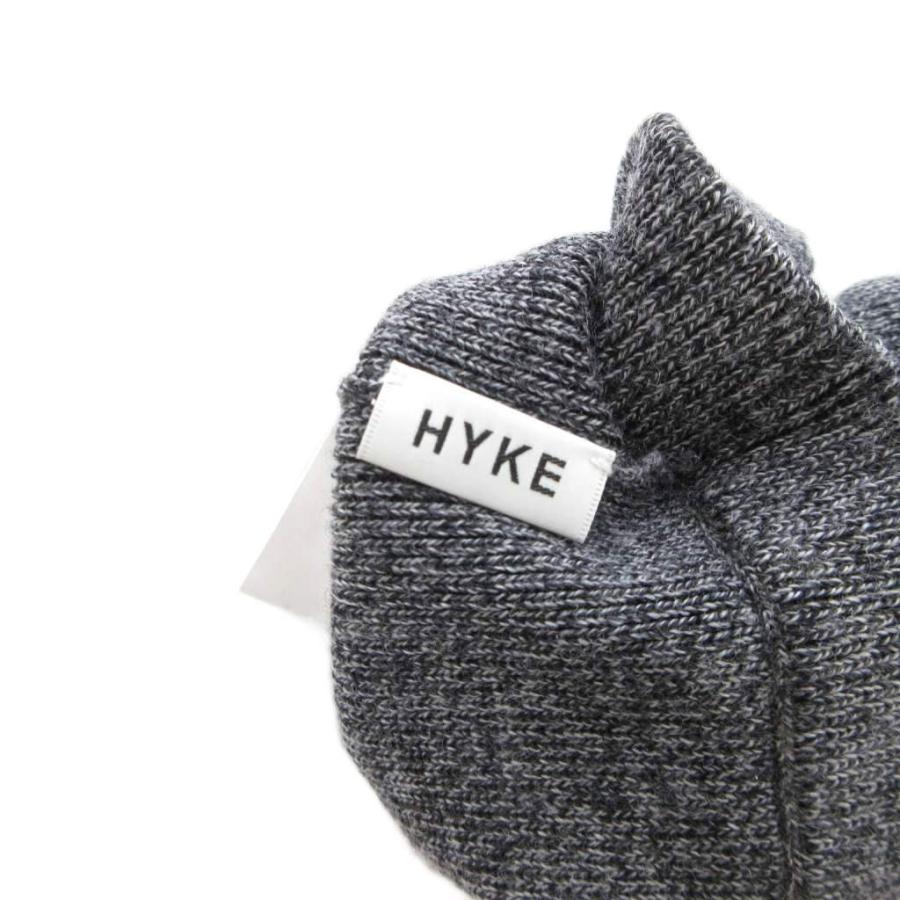 ハイク HYKE アームウォーマー 手袋 ニット サムホール グレー /JS