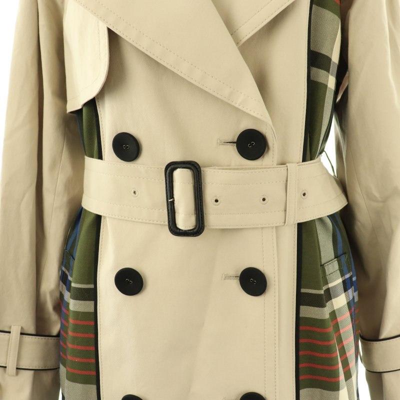 未使用品 ダイアグラム グレースコンチネンタル チェックトレンチ  