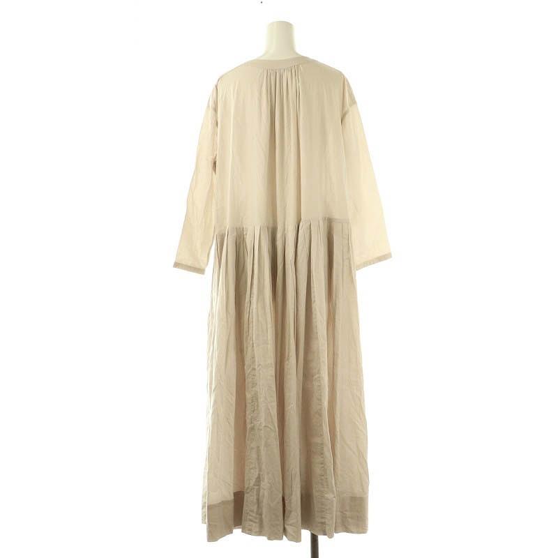 Curensology タックスカートロングスリーブワンピース ホワイト 長袖