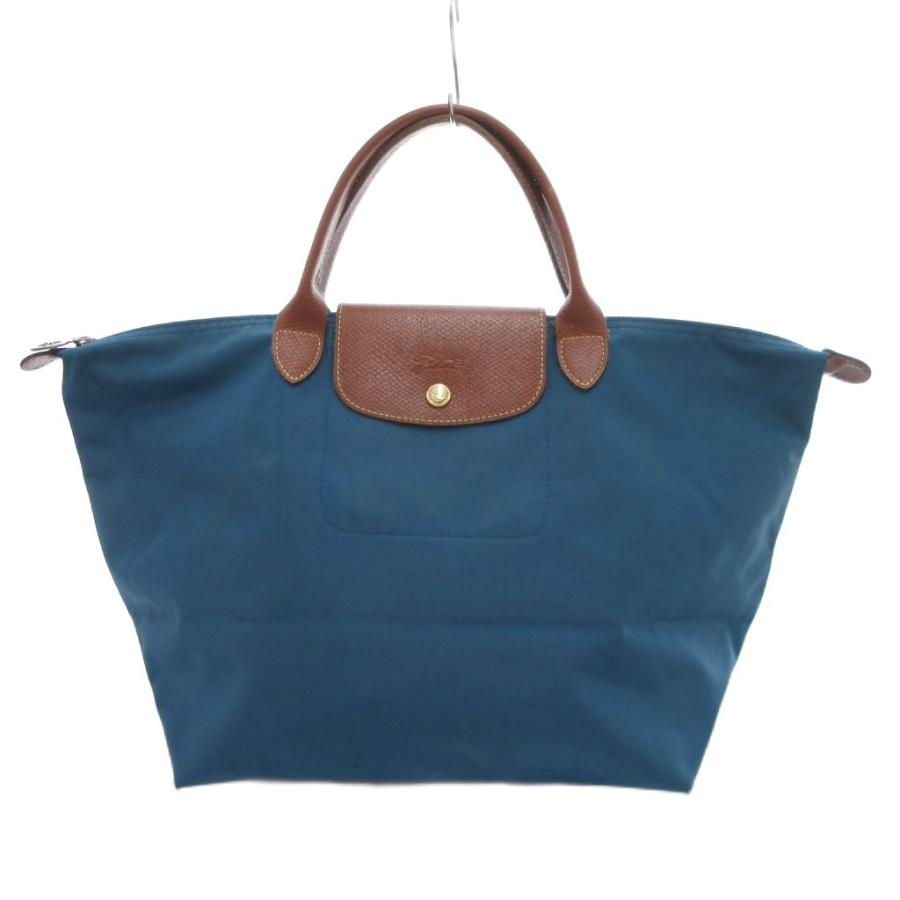 LONGCHAMP（ロンシャン） ル プリアージュ トートバッグ ロゴ L 青