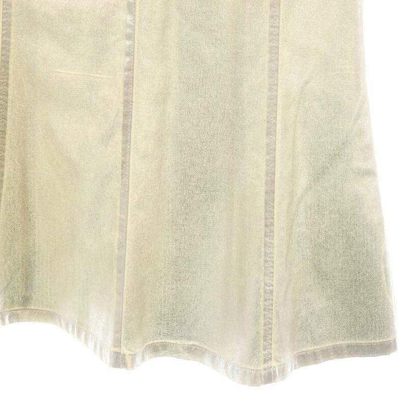 マックス&コー MAX&CO. 25SS ピュア コットン ラミネート ミディ  