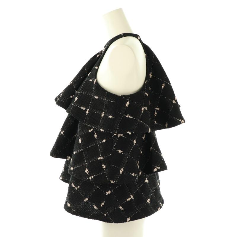 シェリエ candy check tweed ruffle frill tops candy check tweed ruffle frill tops – shéller / シェリエ