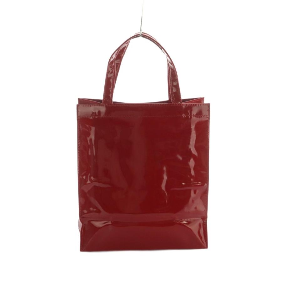 GINZA Kanematsu（銀座かねまつ） トートバッグ ミニ エナメル ワイン